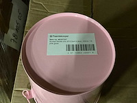 Partij buckets sevilla zinc ø15,5xh14,8cm - es14/15 pink gloss metal (720x) - afbeelding 6 van  6