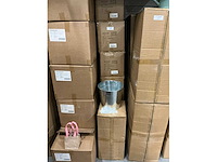 Partij buckets sevilla zinc ø28xh26cm natural (140x) - afbeelding 4 van  5