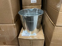 Partij buckets sevilla zinc ø28xh26cm natural (360x) - afbeelding 1 van  5