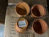 Partij buckets sevilla zinc ø6.3xh5.7cm es5,5 orange gloss metal (2160x) - afbeelding 5 van  5