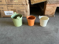 Partij buckets sevilla zinc green/cream/orange (800x) - afbeelding 1 van  7