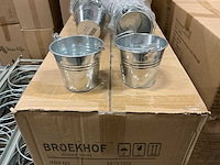 Partij buckets sevilla zinc natural ø9.6xh8cm (1950x) - afbeelding 1 van  5