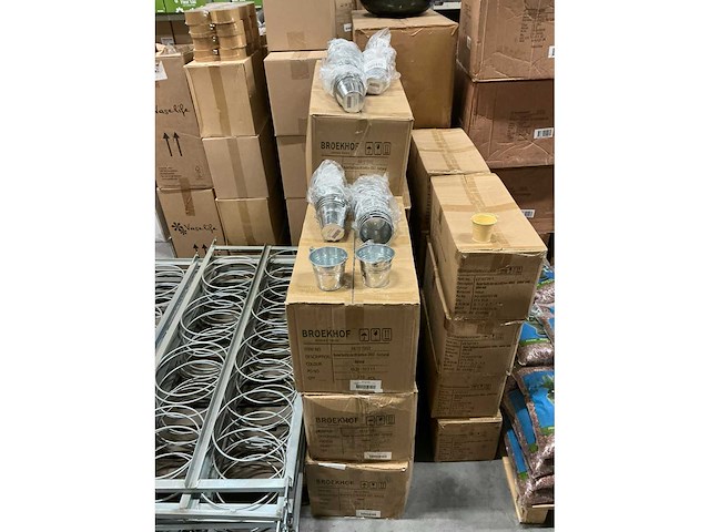 Partij buckets sevilla zinc natural ø9.6xh8cm (1950x) - afbeelding 2 van  5