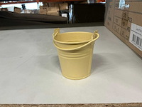 Partij buckets sevilla zinc yellow mat ø6,3xh5,7cm es5,5 (540x) - afbeelding 1 van  3