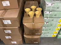 Partij buckets sevilla zinc yellow mat ø9.6xh8cm (1080x) - afbeelding 2 van  6