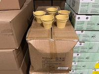 Partij buckets sevilla zinc yellow mat ø9.6xh8cm (1200x) - afbeelding 1 van  1