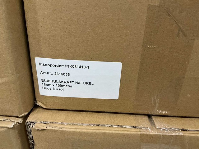 Partij buishulskraft naturel 18cmx100meter (60x) - afbeelding 3 van  3