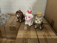 Partij bulldog kerstballen h10,5cm (138x) - afbeelding 1 van  6