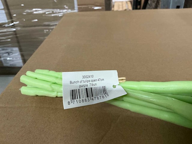 Partij bunch of tulips open 47cm purple (144x) - afbeelding 4 van  6