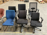 Partij bureau- en vergaderstoelen, 8 stuks - afbeelding 1 van  5
