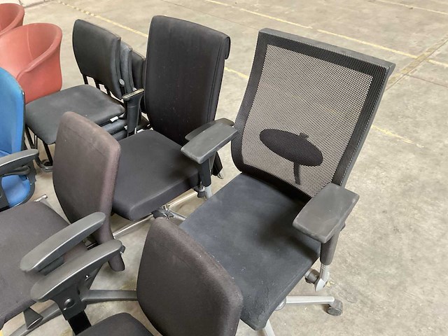 Partij bureau- en vergaderstoelen, 8 stuks - afbeelding 4 van  5
