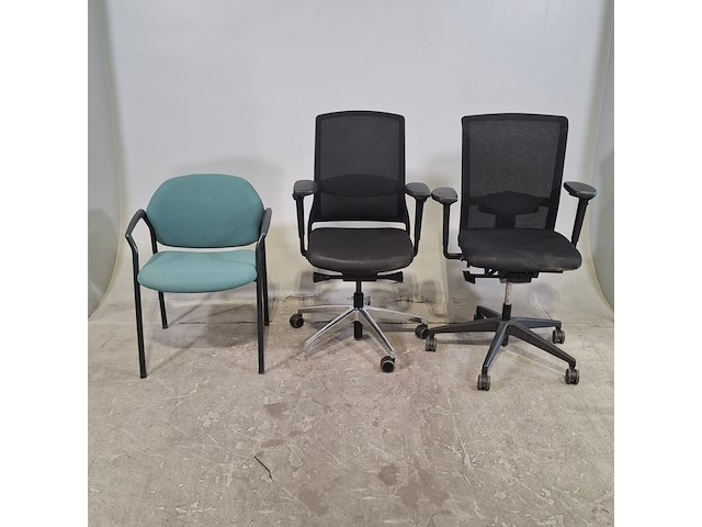 Partij bureaustoelen en vergaderstoelen, o.a. interstuhl en ahrend - afbeelding 1 van  11