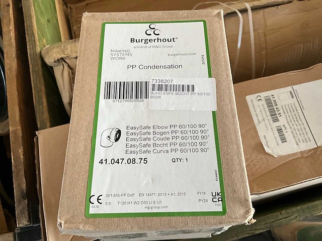 Partij burgerhout rookgassysteem onderdelen - afbeelding 5 van  7