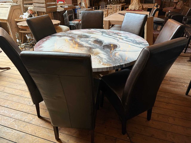 Partij (ca. 105) vintage en antieke stoelen - afbeelding 4 van  13