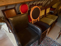 Partij (ca. 105) vintage en antieke stoelen - afbeelding 13 van  13