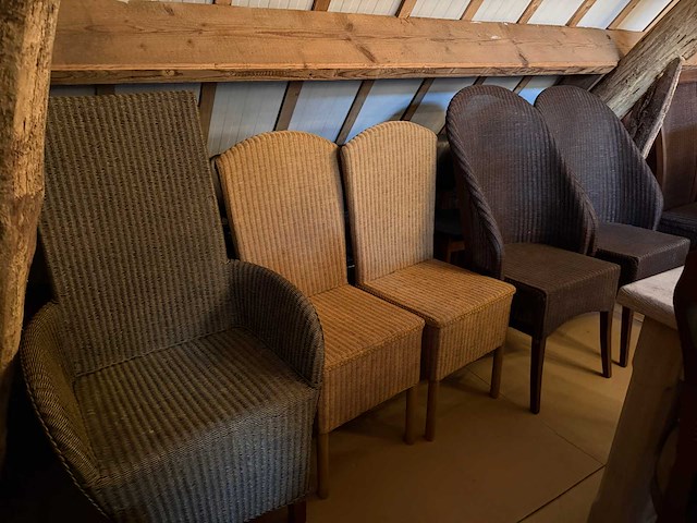 Partij (ca. 105) vintage en antieke stoelen - afbeelding 5 van  13