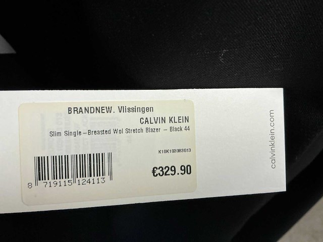Partij calvin klein heren slim single breasted wol stretch blazers (16x) - afbeelding 4 van  9