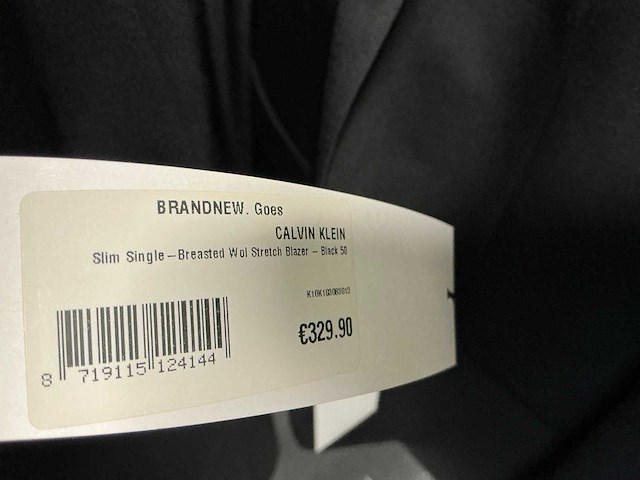 Partij calvin klein heren slim single breasted wol stretch blazers (16x) - afbeelding 5 van  9