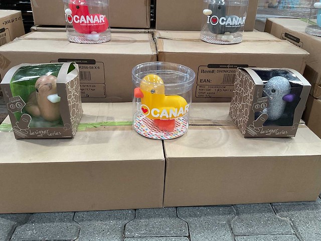 Partij canar spaarpotten - diverse modellen (70x) - afbeelding 2 van  6