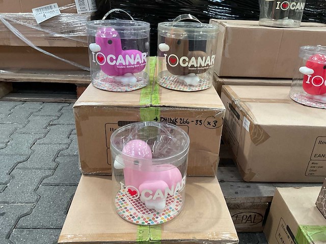 Partij canar spaarpotten - diverse modellen (70x) - afbeelding 5 van  6