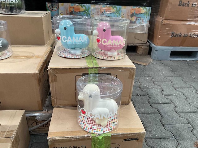 Partij canar spaarpotten - diverse modellen (70x) - afbeelding 6 van  6