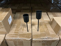 Partij candle holders on pin h12cm black (3096x) - afbeelding 1 van  5