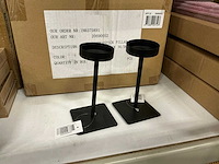 Partij candlestick pillar h15cm black (108x) - afbeelding 1 van  5