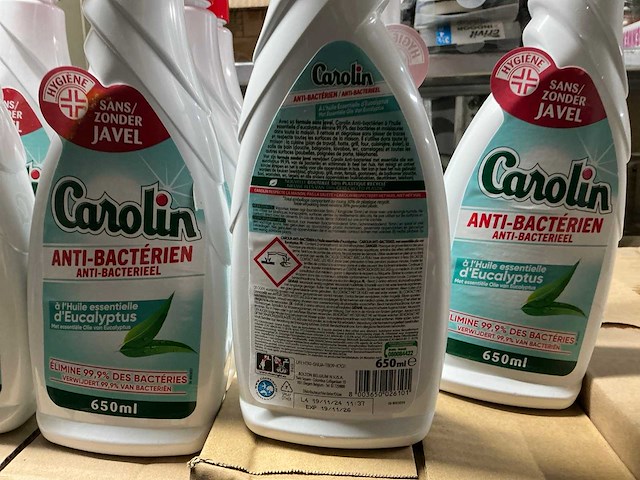 Partij carolin anti-bacterieel 650ml (249x) - afbeelding 2 van  4