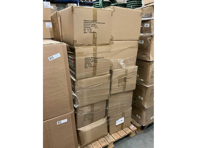 Partij carry bags boudova. taupe 13x13x45cm (2400x) - afbeelding 5 van  6