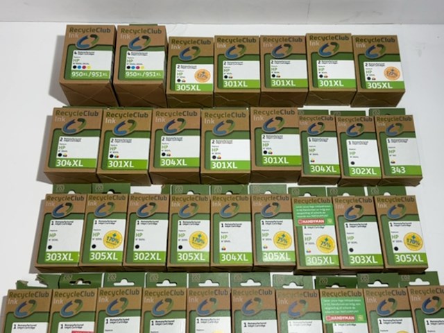 Partij cartridges, recycleclub, compatibel met hp - 44 stuks - afbeelding 2 van  4