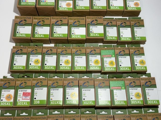 Partij cartridges, recycleclub, compatibel met hp - 44 stuks - afbeelding 3 van  4