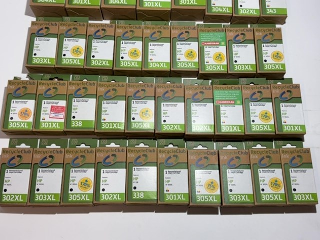 Partij cartridges, recycleclub, compatibel met hp - 44 stuks - afbeelding 4 van  4