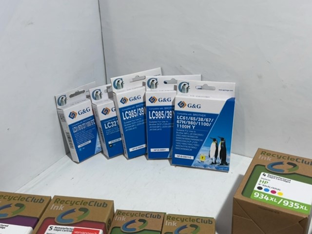 Partij cartridges, recycleclub en g&g, voor verschillende printer typen - 21 stuks - afbeelding 2 van  6