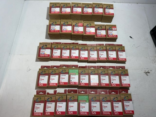Partij cartridges, recycleclub, voor canon printers - afbeelding 1 van  5