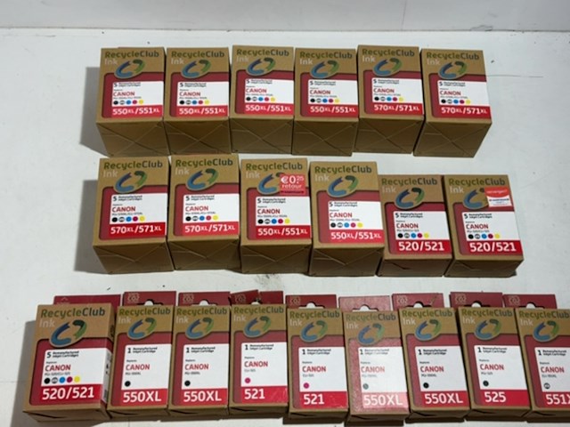 Partij cartridges, recycleclub, voor canon printers - afbeelding 2 van  5