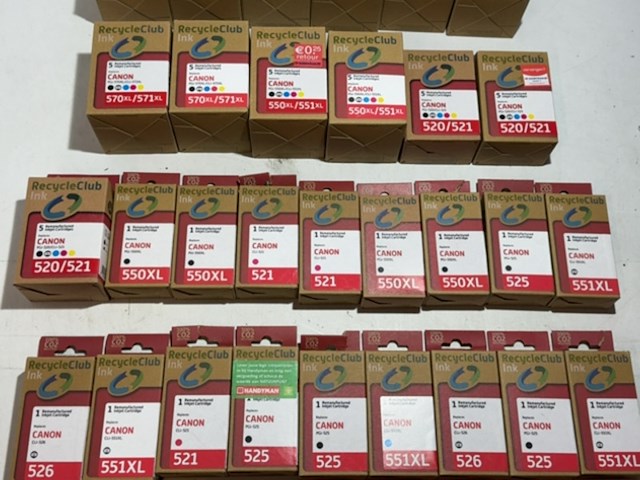 Partij cartridges, recycleclub, voor canon printers - afbeelding 3 van  5