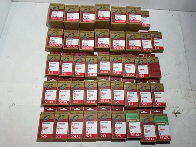 Partij cartridges, recycleclub, voor canon printers - afbeelding 1 van  5