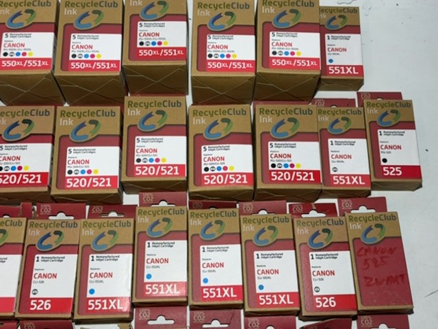 Partij cartridges, recycleclub, voor canon printers - afbeelding 3 van  5