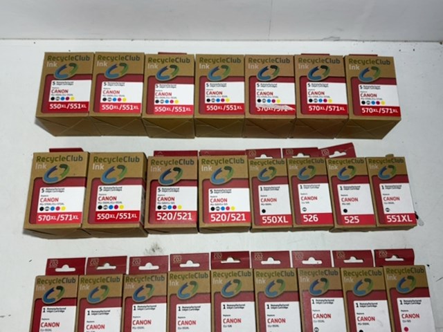 Partij cartridges, recycleclub, voor canon printers - afbeelding 2 van  5