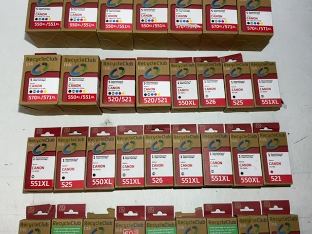 Partij cartridges, recycleclub, voor canon printers - afbeelding 3 van  5