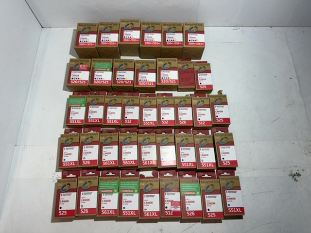 Partij cartridges, recycleclub, voor canon printers - afbeelding 1 van  5