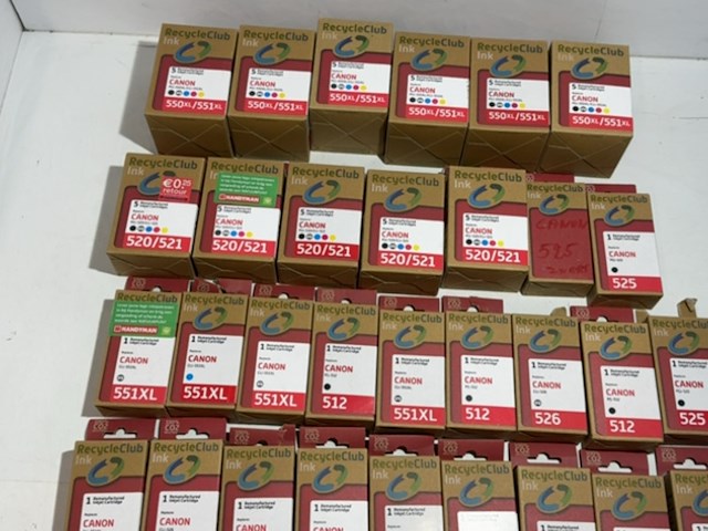 Partij cartridges, recycleclub, voor canon printers - afbeelding 2 van  5