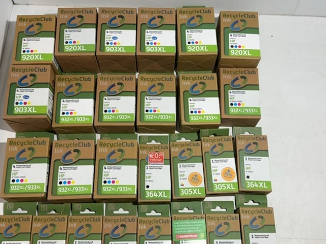 Partij cartridges, recycleclub, voor hp printers - afbeelding 3 van  5