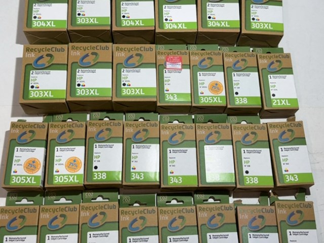 Partij cartridges, recycleclub, voor hp printers - afbeelding 3 van  4