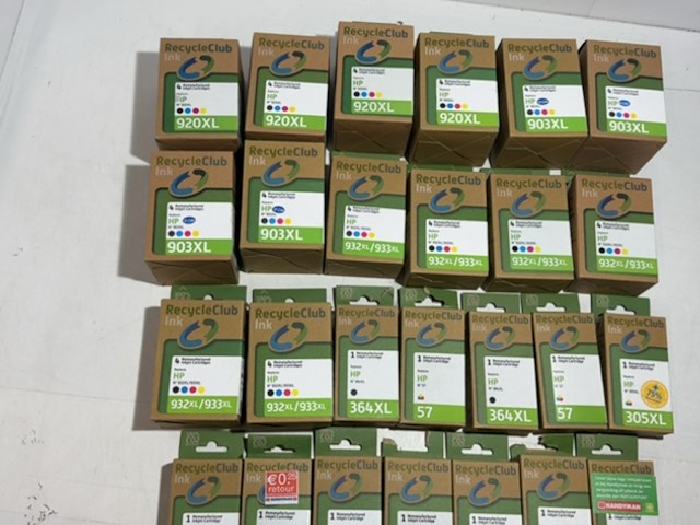 Partij cartridges, recycleclub, voor hp printers - afbeelding 2 van  4
