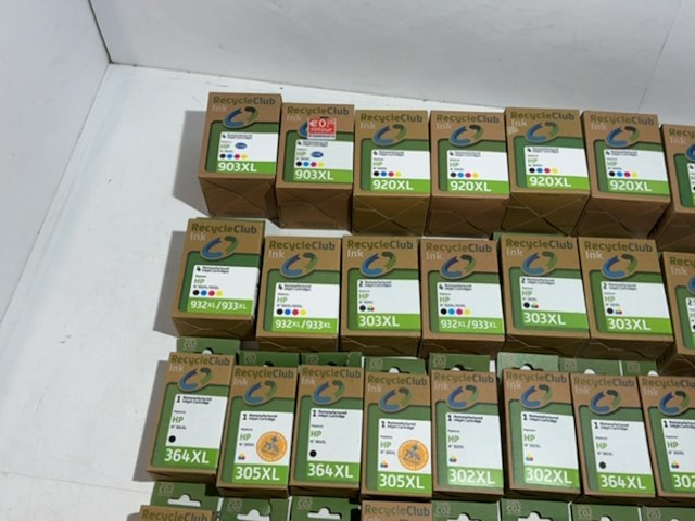 Partij cartridges, recycleclub, voor hp printers - afbeelding 2 van  5
