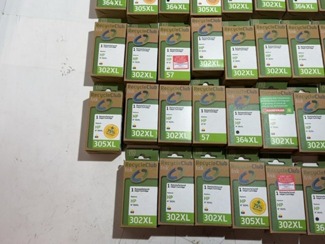 Partij cartridges, recycleclub, voor hp printers - afbeelding 4 van  5