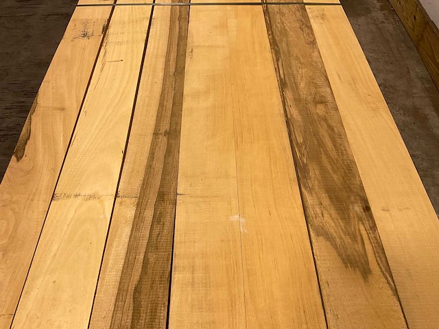 Partij celtis hardhouten planken - 430-490x15,5x3 cm - afbeelding 3 van  8