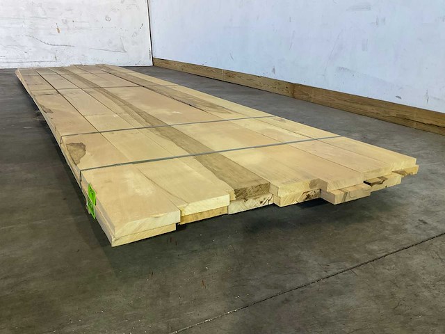 Partij celtis hardhouten planken - 430-490x15,5x3 cm - afbeelding 3 van  5