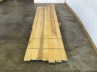 Partij celtis hardhouten planken - 430-490x15,5x3 cm - afbeelding 2 van  6